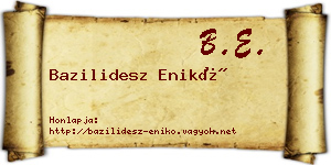 Bazilidesz Enikő névjegykártya